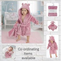 19C278: Baby Dusky Pink Waffle Wrap/Shawl